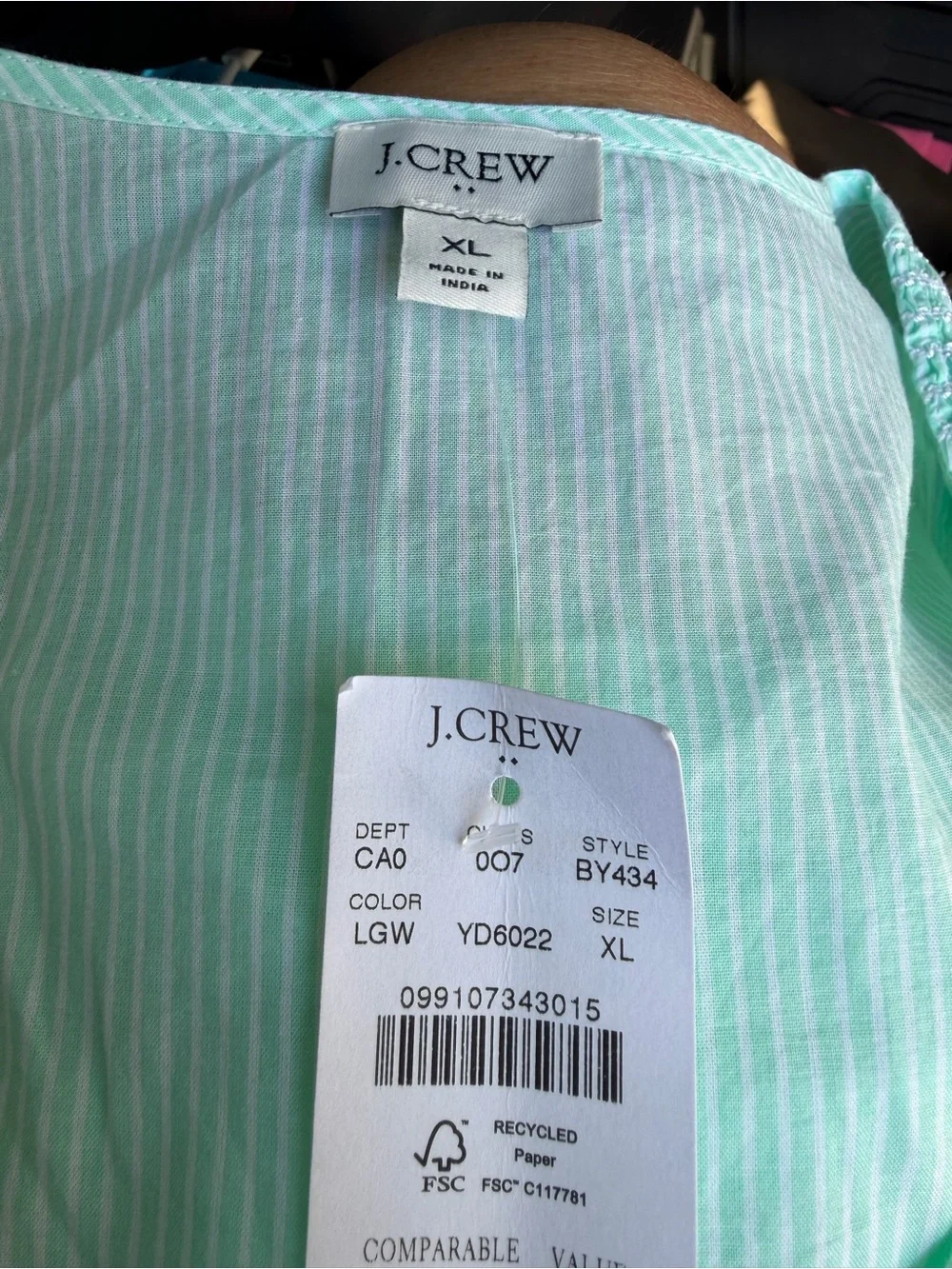 J. Crew cotton neck